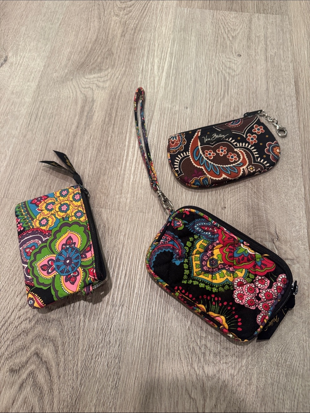Vera Bradley Lot of 3 Wallets/Wristlets